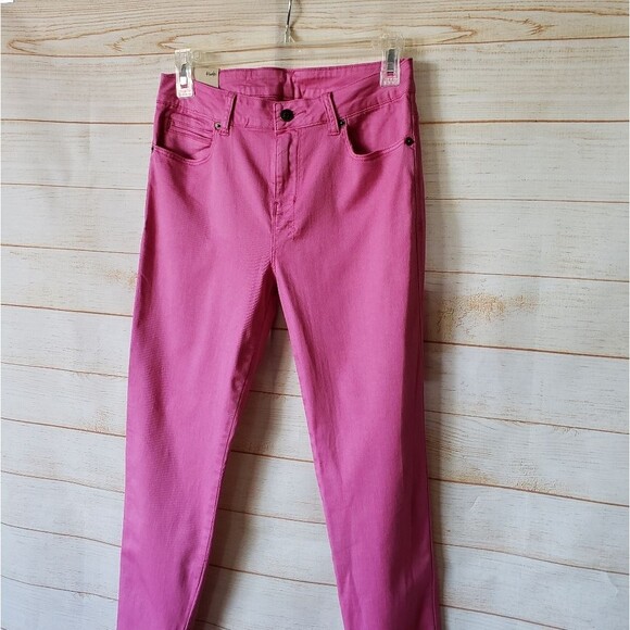 Ksubi Spray On Denim Skinny Jeans Pop Purple Hot Pink Zip Ankle Women's Size 29 - Picture 2 of 10